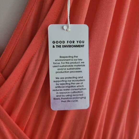 NWT lascana jumpsuit sleeveless wide leg salmon size 14 summer beachy - Picture 6 of 16